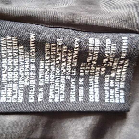 Guess Women's Black Puffer Jacket Size L - Picture 14 of 16